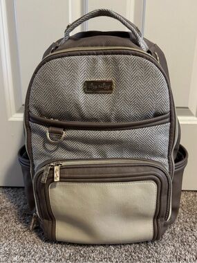 Itzy Ritzy Boss Plus Diaper Bag, Vanilla Latte